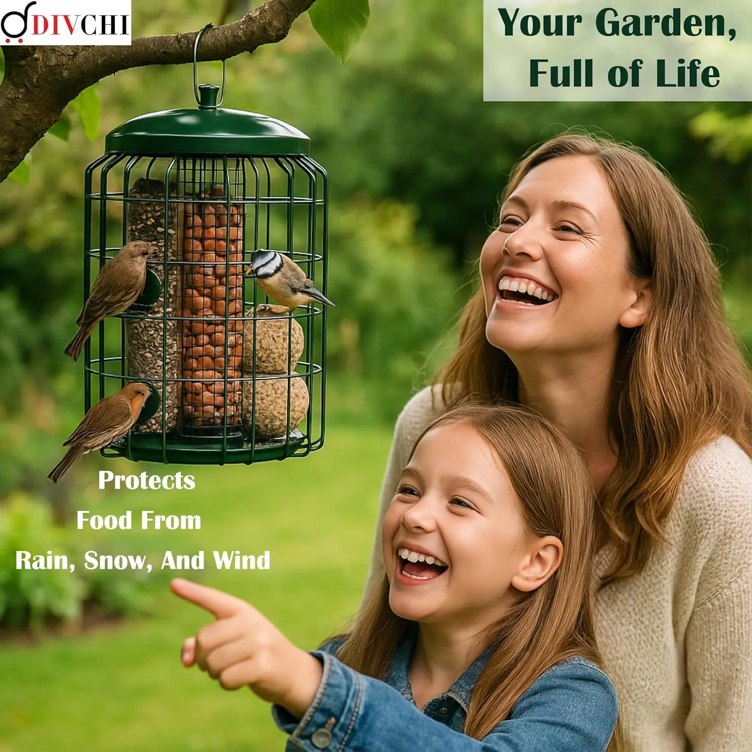 DIVCHI Cage 3 in 1 bird Feeder söötmisjaamad toote esivaade 6