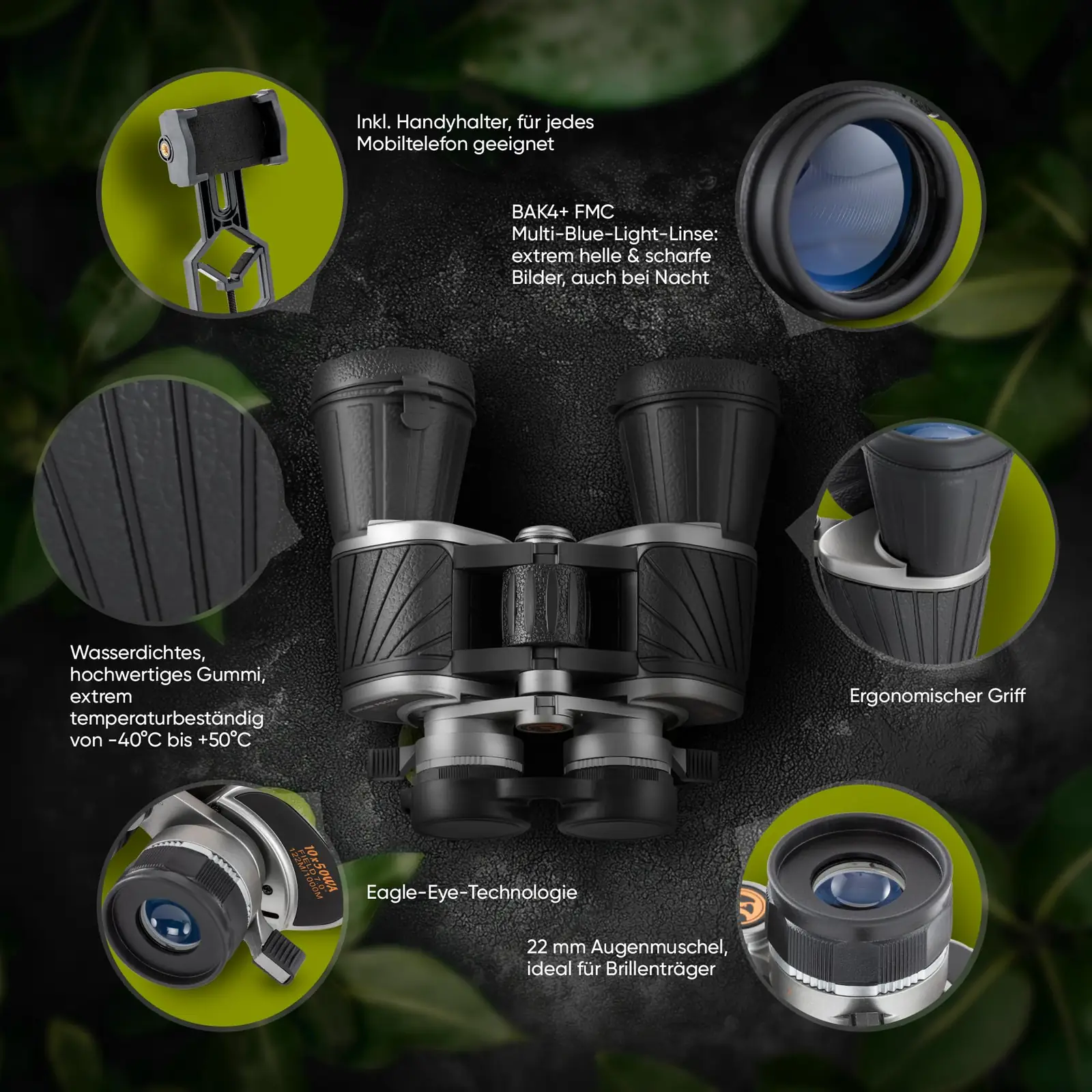 Adler Focus binokkel koos 22 mm HD okulaariga